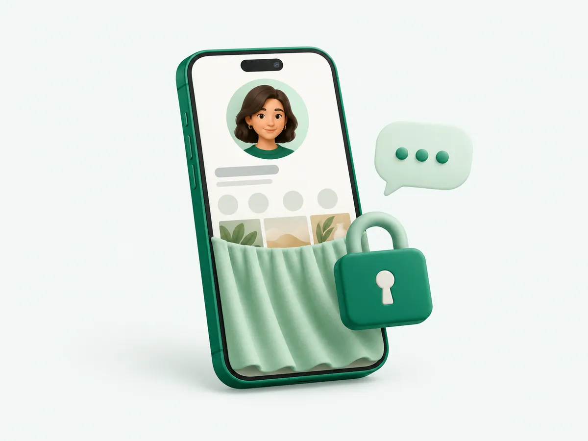 A profile that is not available, behind a soft padlock